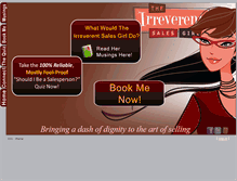 Tablet Screenshot of irreverentsalesgirl.com